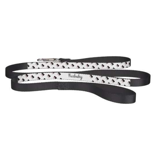 Personalised Dog Leash – Black and White