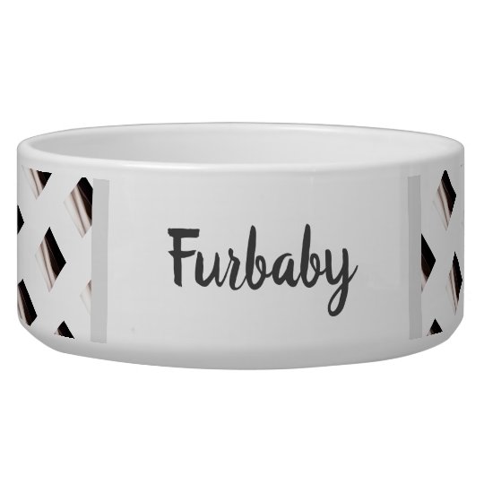Black and White Dog Bowl