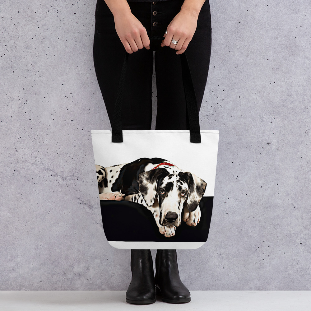 Great Dane tote bag.