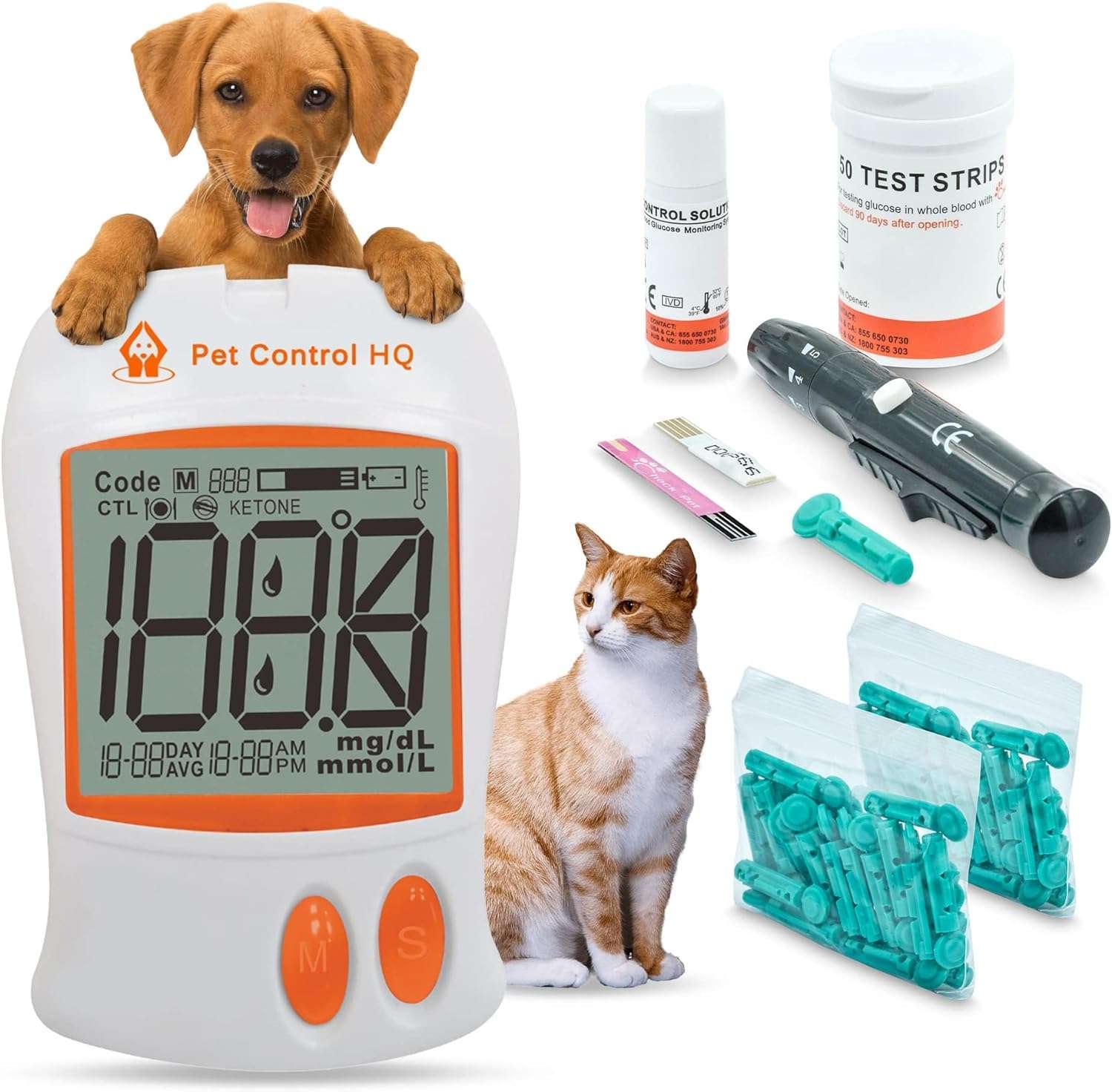 Blood Sugar Glucose Monitor System for Dogs and Cats