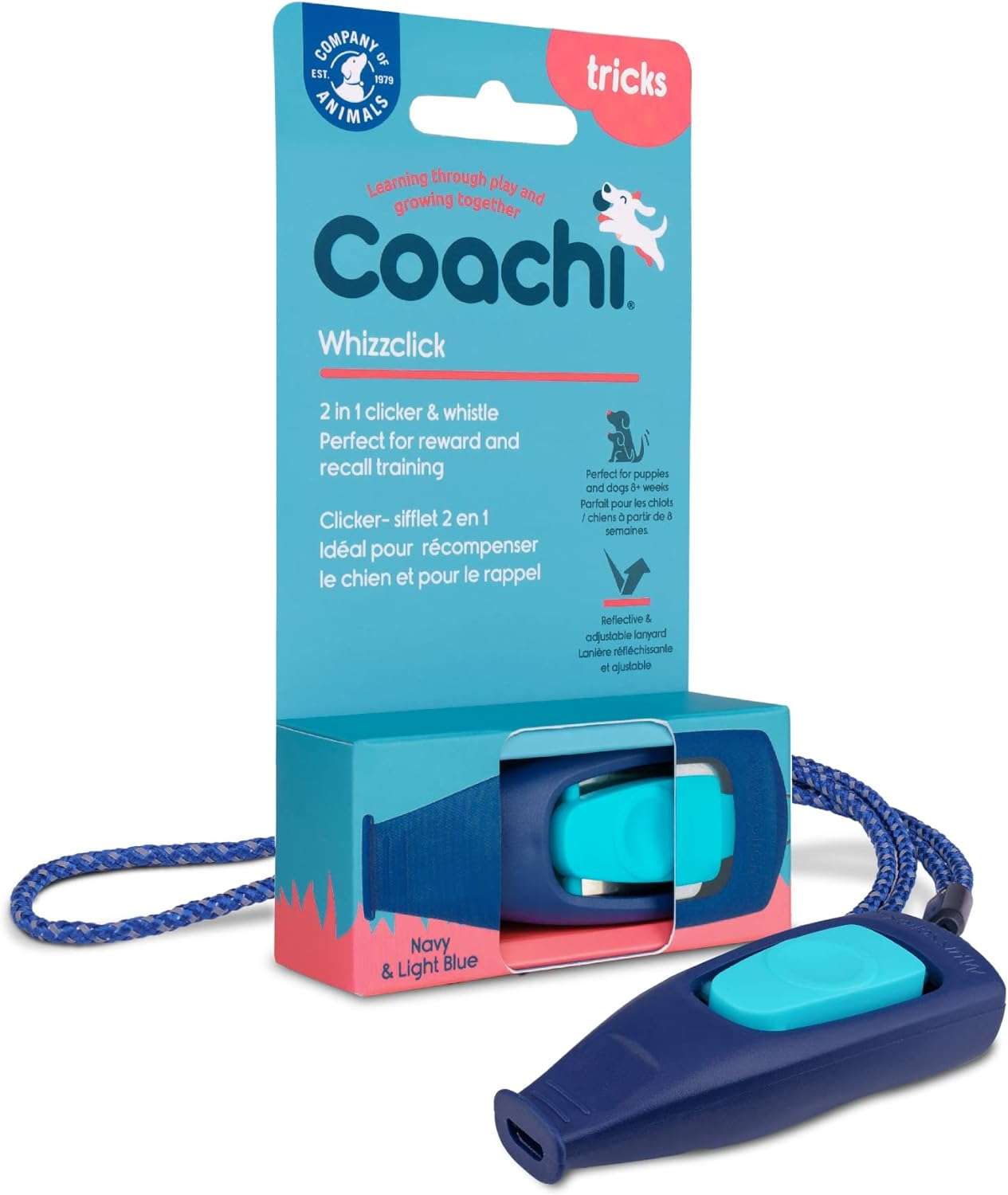 Coachi Whizzclick, 2-in-1 Combined Clicker and Whistle