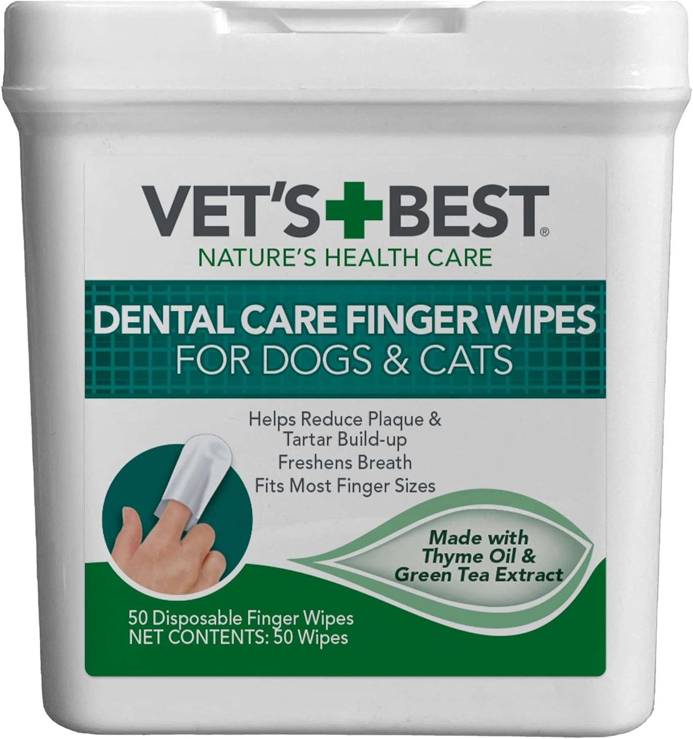 Dog Dental Care Wipes Dog dental care finger wipes.