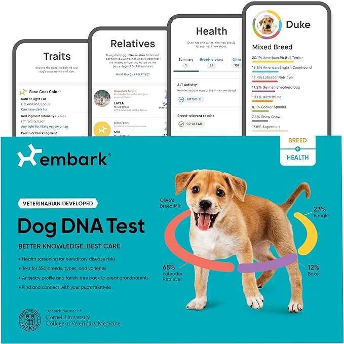 Dog DNA Test Kit Dog DNA test kit from Embark.